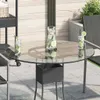 vidaXL Tischplatte aus gehärtetem Glas rund 80 cm Produktbild-Vorschau 1