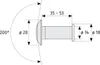 ABUS 2300 silber Türspion für Türblattstärken von 3559 mm, Produktbild-Vorschau 3