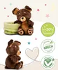 nici Doudou Sleeping Pets chien brun dans un panier vert Voir les images du produit 4