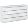 A white dresser with 12 drawers. Produktbild-Vorschau