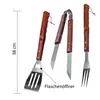 Werk24 Edelstahl Grillplatte mit Grillbesteck 30x40cm Produktbild-Vorschau 2