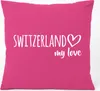 Huuraa Kissen Switzerland my love 40x40cm mit Füllung Produktbild-Vorschau 1