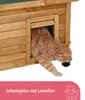 KERBL Rustica Katzenhaus 57x42x45cm - Holz Produktbild-Vorschau 7