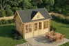 Alpholz Gartenhaus Clockhouse-28 aus Holz in Naturbelassen Produktbild-Vorschau 8