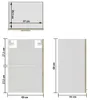 vidaXL Hängeglasschrank Lyon Sonoma-Eiche 40x31x60 cm Produktbild-Vorschau 8