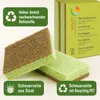 Sonett Öko-Spülschwamm, Braun, Grün, Rechteckig, Zellulose, Produktbild-Vorschau 3