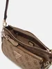 Dámská kabelka přes rameno GUESS Noelle Latte Logo-Brown Náhled obrázku produktu 42