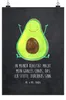Mr. & Mrs. Panda Bild Avocado Glücklich DIN A4 - Produktbild-Vorschau 1