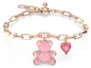 SWAROVSKI bransoletka damska niedźwiedź różowy TEDDY Podgląd zdjęcia produktu 6