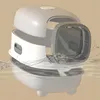 Kuweta dla kota, duża, 54 cm, zamknięta, szara, z łopatką, Podgląd zdjęcia produktu 11