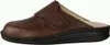 A side view of a brown leather clog shoe. Anteprima dell’immagine prodotto