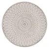 A round, decorative plate or table surface with a sunburst pattern. Produktbild-Vorschau