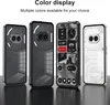 A display of multiple phone cases in different colors, with one phone showing its screen. Náhled obrázku produktu