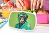 KitchenYeah® Lunchbox Brotzeit Brotdose 17x11 cm Affe - Produktbild-Vorschau 3