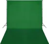 vidaXL Systém fotografického pozadí 300 x 300 cm Zelená Náhled obrázku produktu 2