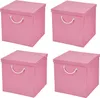 4 Stück Rosa Faltbox 30 x 30 x 30 cm  Aufbewahrungsbox Produktbild-Vorschau 1