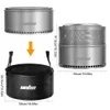 A diagram showing a portable fire pit and its carrying bag, with dimensions indicated. Produktbild-Vorschau