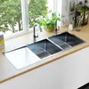 vidaXL Évier de cuisine fait main en acier inoxydable Voir les images du produit 10