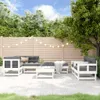 vidaXL 8-tlg. Garten-Lounge-Set Weiß Massivholz Kiefer Produktbild-Vorschau 1