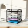 5-Tire Schreibtisch Organizer, Mesh Briefablage mit Griff, Produktbild-Vorschau 8