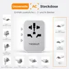 Reiseadapter Weltweit Reisestecker Adapter Weltweit mit 2 Produktbild-Vorschau 6