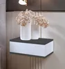 Comodino BDW, Comodino sospeso con cassetto, grafite/bianco Anteprima dell’immagine prodotto 4