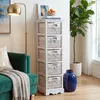 Komoda z półką i 5 szufladami 90x25x28cm, styl shabby, Podgląd zdjęcia produktu 1
