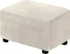 Stretch Ottomane Bezug Hocker Hussen Fußhocker Schutzbezüge Produktbild-Vorschau 1