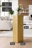 VIVANNO Podest Fiberglas PODEST Säule, Blattgold Blattoptik Produktbild-Vorschau 4