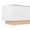 Merax TV Lowboar con 4 ante e ripiani, mobile TV con spazio Anteprima dell’immagine prodotto 12