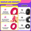 12pcs Anti-Stress Finger-Ring-Set aus Silikon, Produktbild-Vorschau 3
