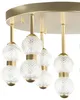 BELIANI Deckenleuchte Gold aus Metall u. Glas Integriertes Produktbild-Vorschau 4