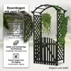 Mucola Rosenbogen mit Tor Pergola Rankhilfe Torbogen Produktbild-Vorschau 11