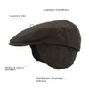 Flatcap mit Ohrenklappen von Hut-Breiter in grün Produktbild-Vorschau