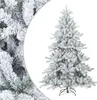 A flocked artificial Christmas tree with a white background. Náhled obrázku produktu