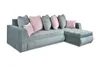 A sectional sofa with multiple throw pillows. Produktbild-Vorschau