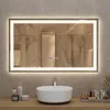 Miroir de salle de bain Puluomis 100x60 anti-buée avec Voir les images du produit 1