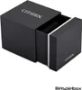 A black Citizen watch box, partially open, showing the interior. Produktbild-Vorschau