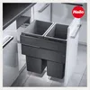 Hailo Euro Cargo 500 3619721 tri déchets 2x38 L 76 L gris Voir les images du produit 2