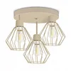 LUXOLAR Lampa sufitowa w stylu loft, beżowa, metalowa, z Podgląd zdjęcia produktu 2