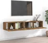 vidaXL 2-tlg. TV-Schrank-Set Räuchereiche Holzwerkstoff Produktbild-Vorschau 2