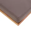vidaXL Fußablage mit Auflage 66×66×36 cm Akazien Massivholz Produktbild-Vorschau 2