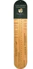 A wooden sock ruler with size markings and brand information. Produktbild-Vorschau