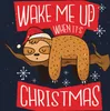 Wake me up when it's christmas Faultier - Weihnachten Produktbild-Vorschau 3