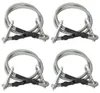 vidaXL Seile mit Karabiner 4 Stk. Gummi Produktbild-Vorschau 6