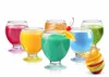 6 Gläser mit bunten Füßen 250ml Wassergläser Saftgläser Produktbild-Vorschau 3