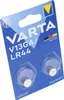 A retail package containing two VARTA V13GA/LR44 alkaline button cell batteries. Voir les images du produit