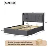 UnboxG Bett 160x200 mit LED und USB(Unterstützt Produktbild-Vorschau 7