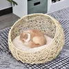 PawHut Ratanová postel pro kočky Cat Cave s polštářem Cat Náhled obrázku produktu 10