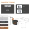 INEFA Dachrinnen Endstück Kastenrinne PVC NW83 / 83mm, Produktbild-Vorschau 5